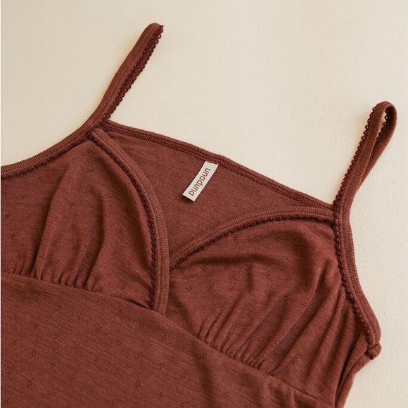 Unaduna / Ziloen chemise pointelle wool/silk - henna dune - Picture 3 of 5